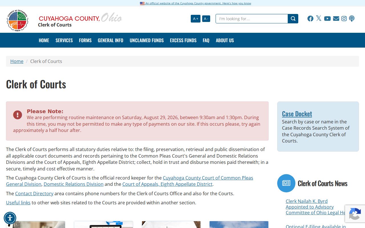 North Olmsted neighbors research and Cuyahoga County Clerk of Courts records