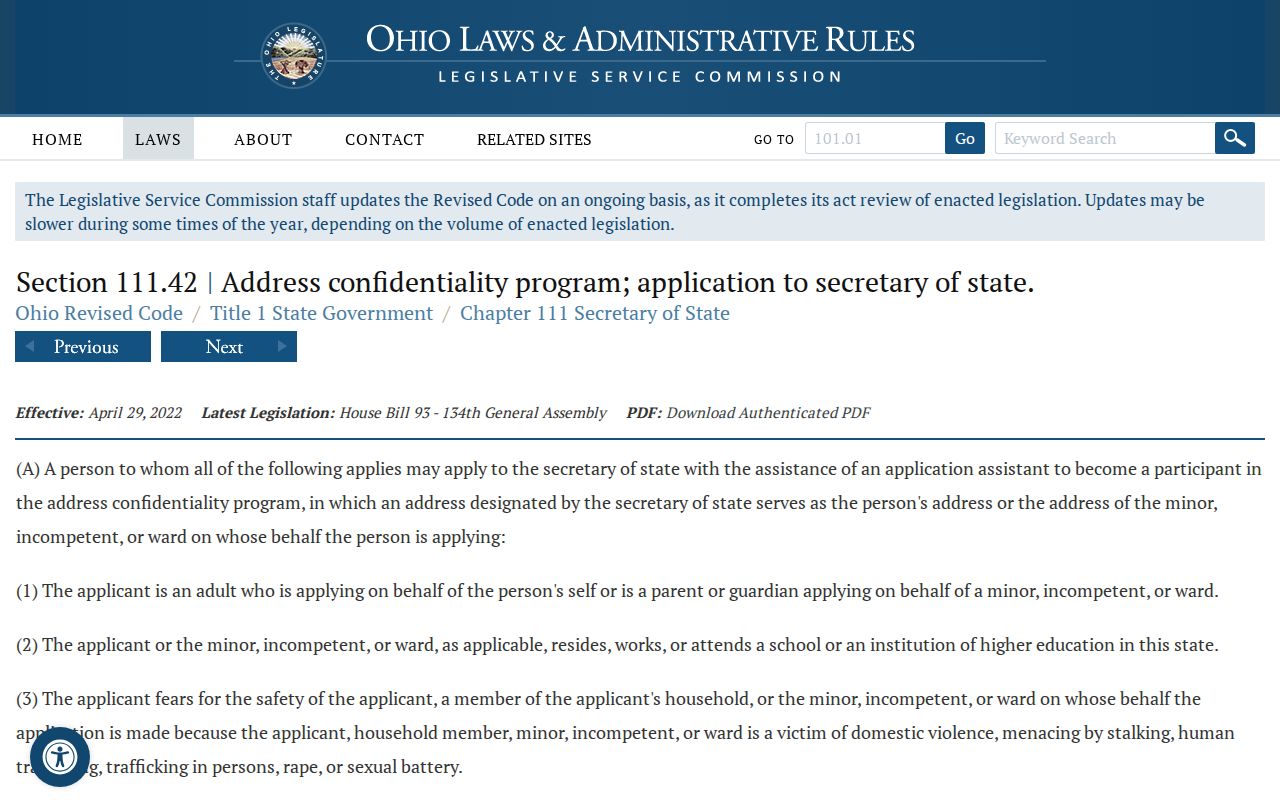 North Olmsted neighbors research and Ohio Safe at Home protections