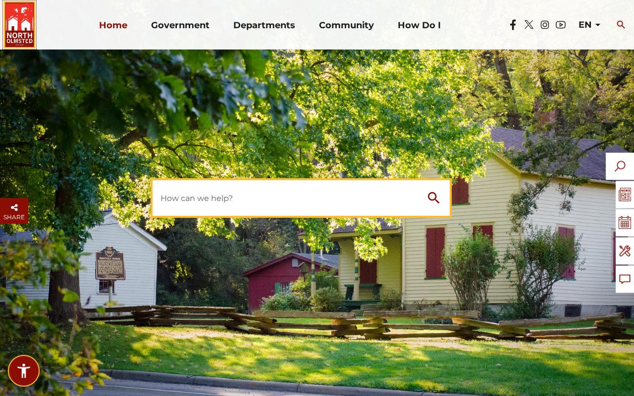 North Olmsted street directory official city records source